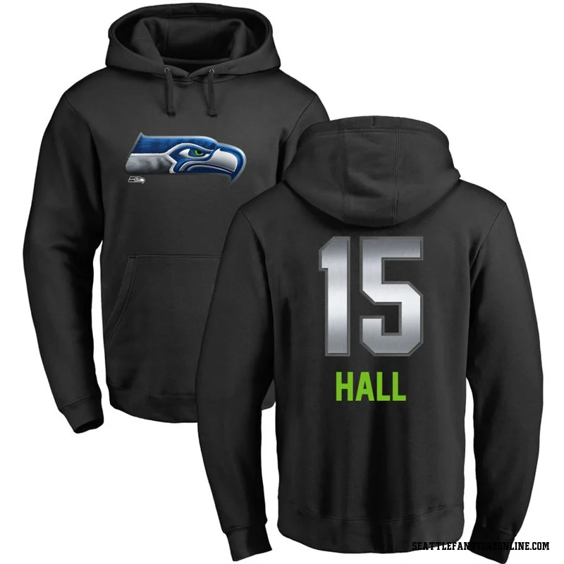Black Youth Jaren Hall Seattle Seahawks Midnight Mascot Pullover Hoodie