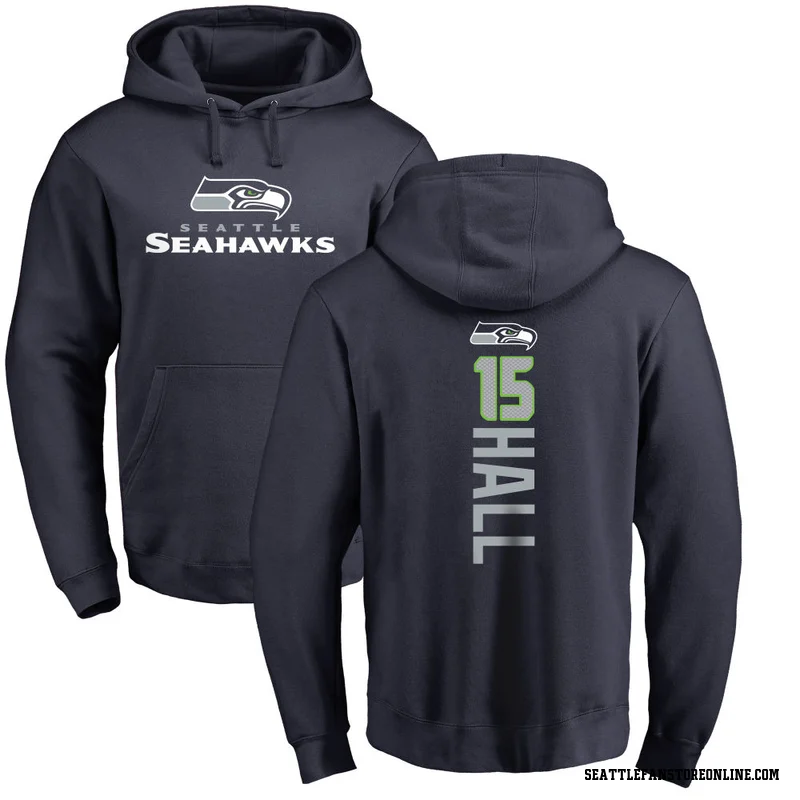 Navy Youth Jaren Hall Seattle Seahawks Backer Pullover Hoodie