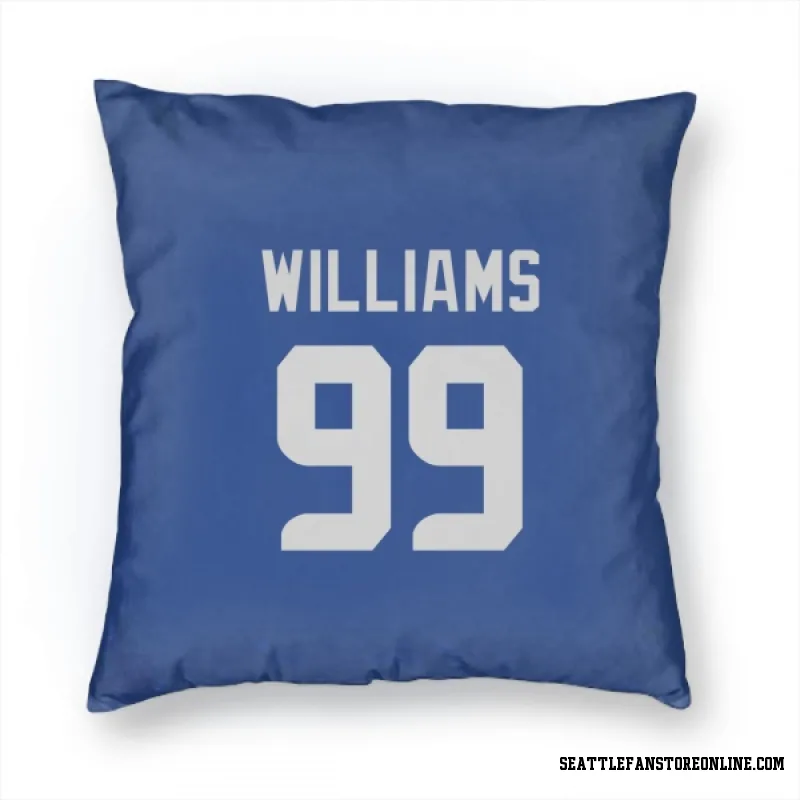 Royal Seattle Seahawks  Leonard Williams  Pillow Cover (18 X 18)